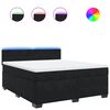 vidaXL &Kappa;&rho;&epsilon;&beta;ά&tau;&iota; Boxspring &mu;&epsilon; &Sigma;&tau;&rho;ώ&mu;&alpha; &Mu;&alpha;ύ&rho;&omicron; 180x200 &epsilon;&kappa;. &Beta;&epsilon;&lambda;&omicron;ύ&delta;&iota;&nu;&omicron;