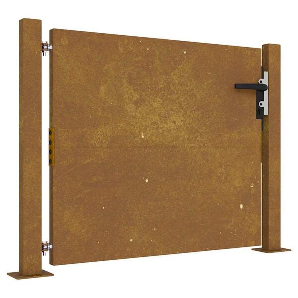 vidaXL Πόρτα Κήπου 105x105 εκ. από Ατσάλι Corten