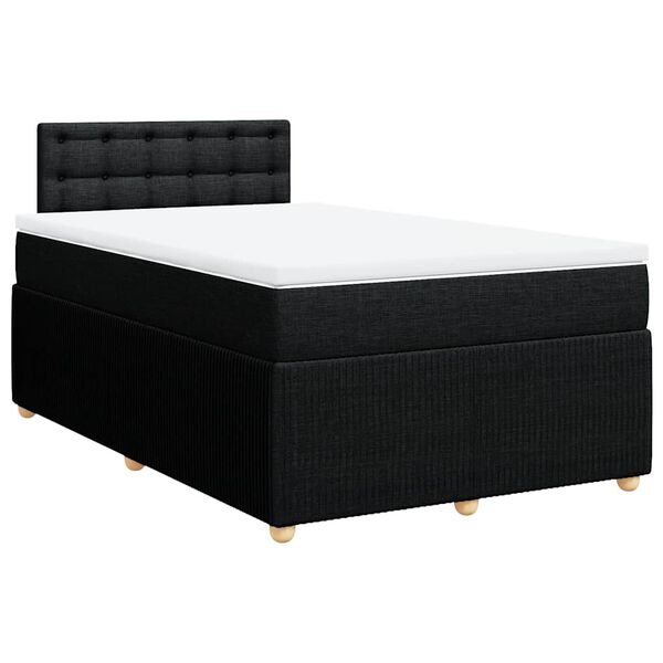 vidaXL &Kappa;&rho;&epsilon;&beta;ά&tau;&iota; Boxspring &mu;&epsilon; &Sigma;&tau;&rho;ώ&mu;&alpha; &Mu;&alpha;ύ&rho;&omicron; 120x200 &epsilon;&kappa;. &Upsilon;&phi;&alpha;&sigma;&mu;ά&tau;&iota;&nu;&omicron;