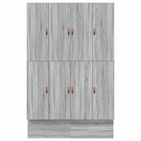 vidaXL Κρεβάτι με αποθηκευτικό χώρο Γκρι sonoma 226.5 x 140 x 31.5 εκ.