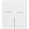 vidaXL Ντουλάπι Νιπτήρα Γυαλιστερό Λευκό 41x38,5x46 εκ από Επεξ. Ξύλο