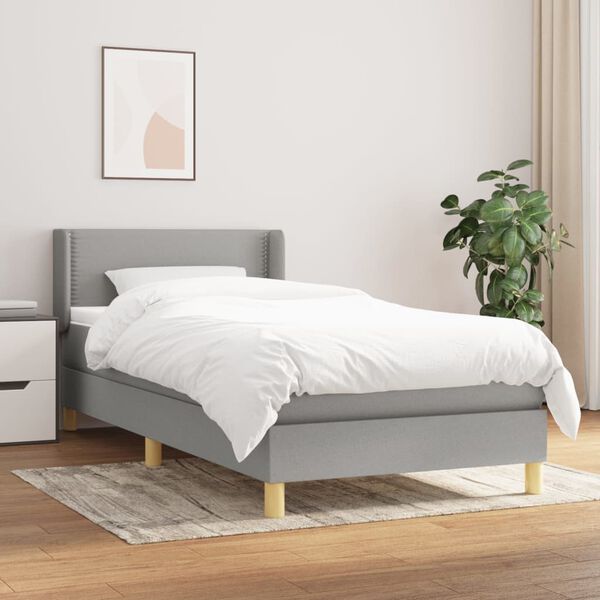 vidaXL &Kappa;&rho;&epsilon;&beta;ά&tau;&iota; Boxspring &mu;&epsilon; &Sigma;&tau;&rho;ώ&mu;&alpha; &Alpha;&nu;&omicron;&iota;&chi;&tau;ό &Gamma;&kappa;&rho;&iota; 100x200 &epsilon;&kappa;. &Upsilon;&phi;&alpha;&sigma;&mu;ά&tau;&iota;&nu;&omicron;