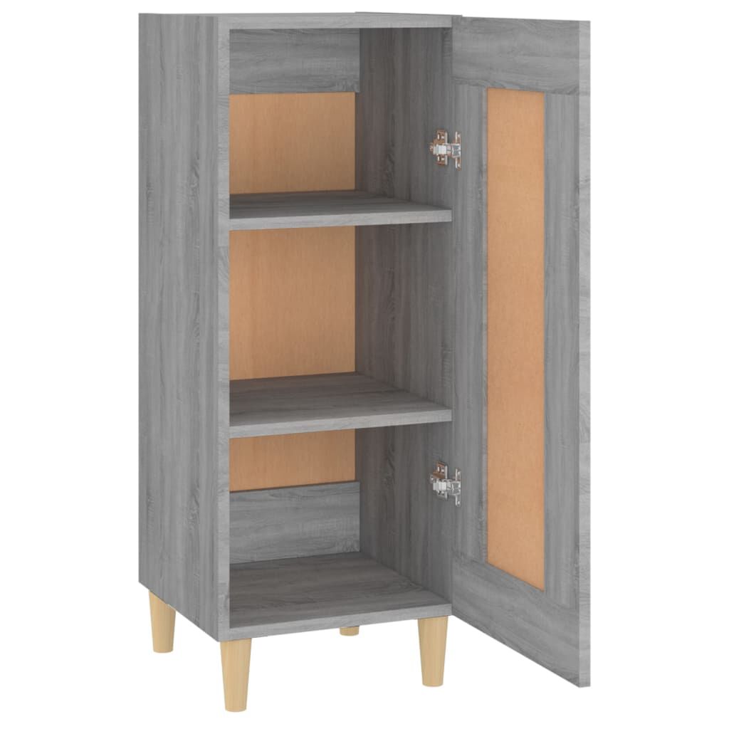 vidaXL Ντουλάπι Γκρι Sonoma 34,5x34x90 εκ. από Επεξεργασμένο Ξύλο