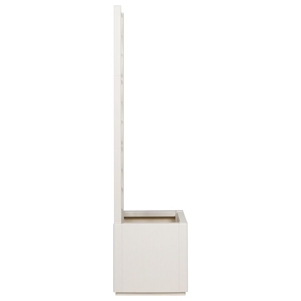 vidaXL Κήπος Γλάστρα με Πλέγμα Λευκό 36x36x140 εκ PP