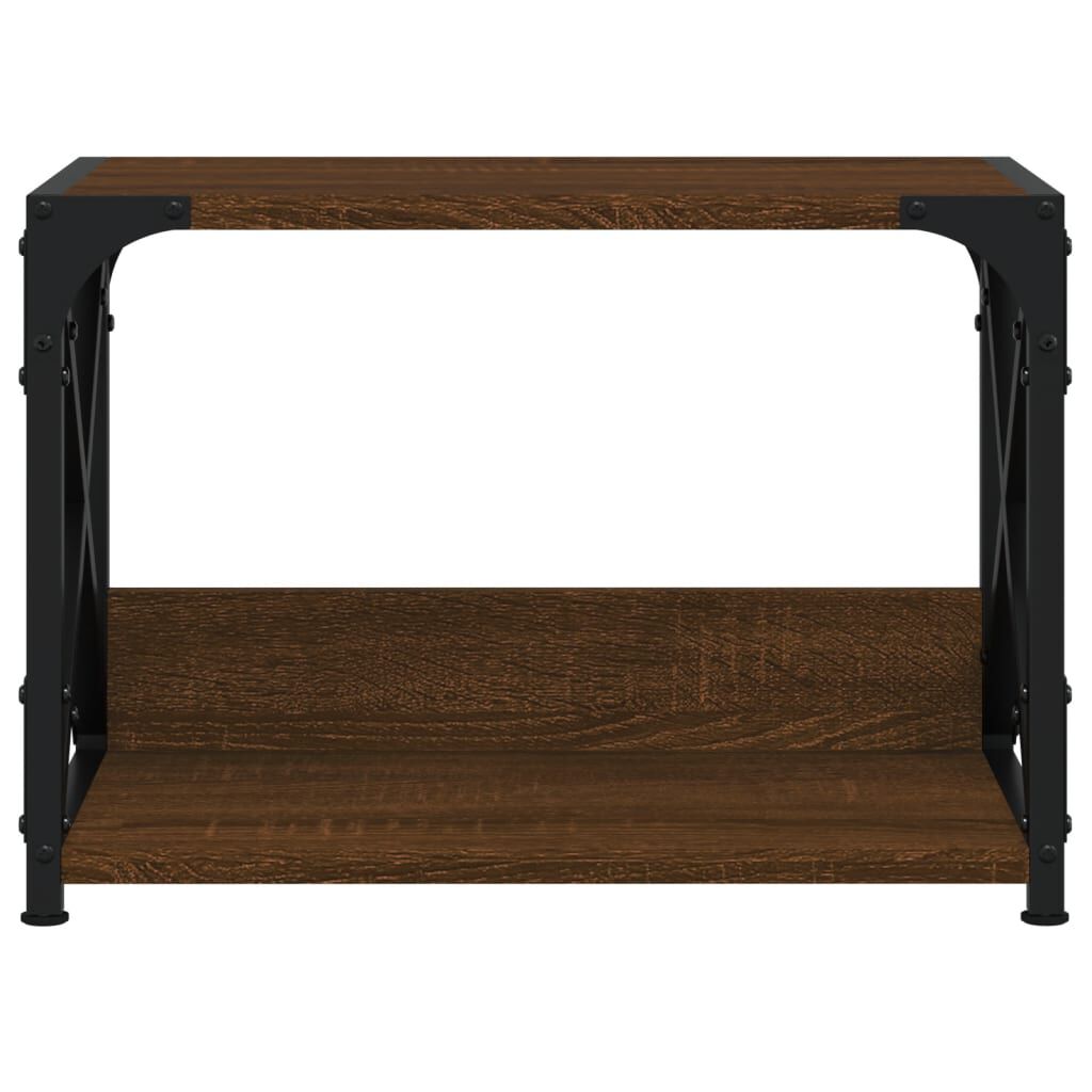 vidaXL Βάση Εκτυπωτή 2 Επιπέδων Καφέ Δρυς 44x26x31,5 εκ Επεξ. Ξύλο