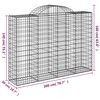 vidaXL Συρματοκιβώτια Τοξωτά 6 τεμ. 200x50x140/160 εκ. Γαλβαν. Ατσάλι
