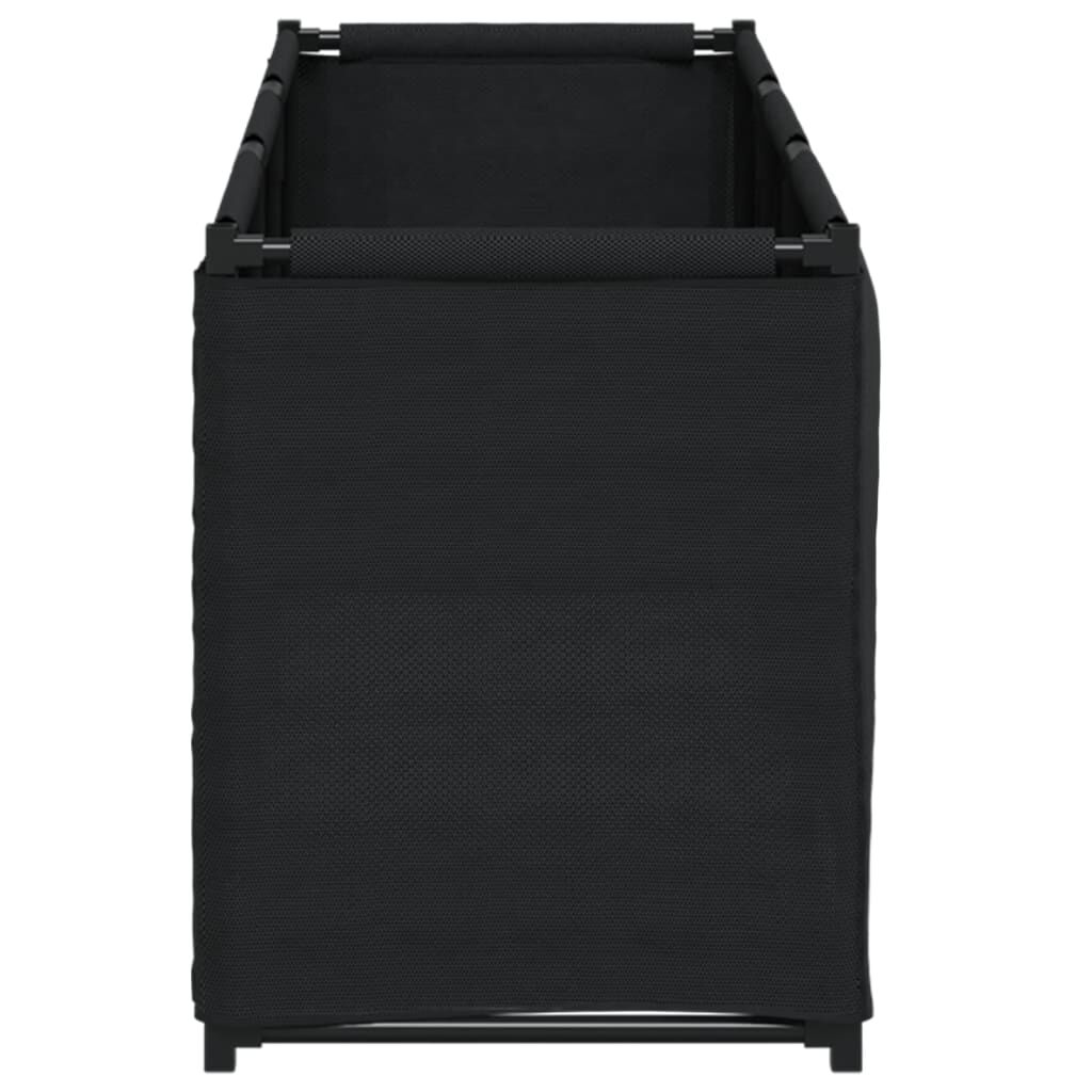 vidaXL Κουτί Αποθήκευσης Μαύρο 105 x 34,5 x 45 εκ. Υφασμάτινο