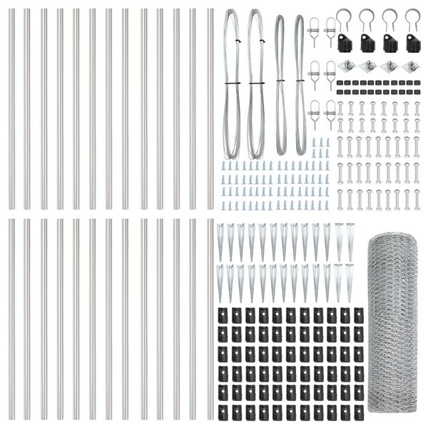 vidaXL &Sigma;&tau;ύ&lambda;&omicron;&sigmaf; &Pi;&epsilon;&rho;&iota;&phi;&rho;ά&xi;&epsilon;&omega;&nu; &Alpha;&sigma;&eta;&mu;ί 50 x 0,4 &mu; (25 mm &pi;&lambda;έ&gamma;&mu;&alpha;) &Alpha;&tau;&sigma;ά&lambda;&iota;