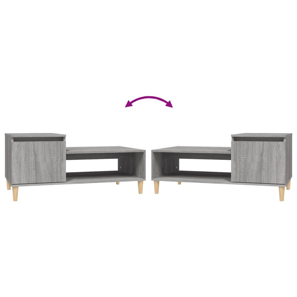 vidaXL Τραπεζάκι Σαλονιού Γκρι Sonoma 100x50x45 εκ. Επεξεργασμένο Ξύλο