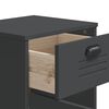 vidaXL Κομοδίνο VIKEN Ανθρακί Γκρι από Επεξεργασμένο Ξύλο