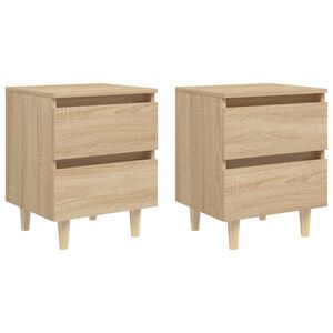 vidaXL &Kappa;&omicron;&mu;&omicron;&delta;ί&nu;&alpha; 2 &tau;&epsilon;&mu;. Sonoma &Delta;&rho;&upsilon;&sigmaf; 40x35x50&epsilon;&kappa;. &Pi;ό&delta;&iota;&alpha; &alpha;&pi;ό &Xi;ύ&lambda;&omicron; &Pi;&epsilon;ύ&kappa;&omicron;&upsilon;