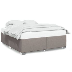 vidaXL Σκελετός Κρεβατιού Χωρίς Στρώμα Taupe 180x200 εκ. Υφασμάτινο