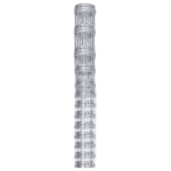 vidaXL Συρματόπλεγμα Περίφραξης Ασημί 50 x 1,5 μ. Γαλβανισμένο Ατσάλι