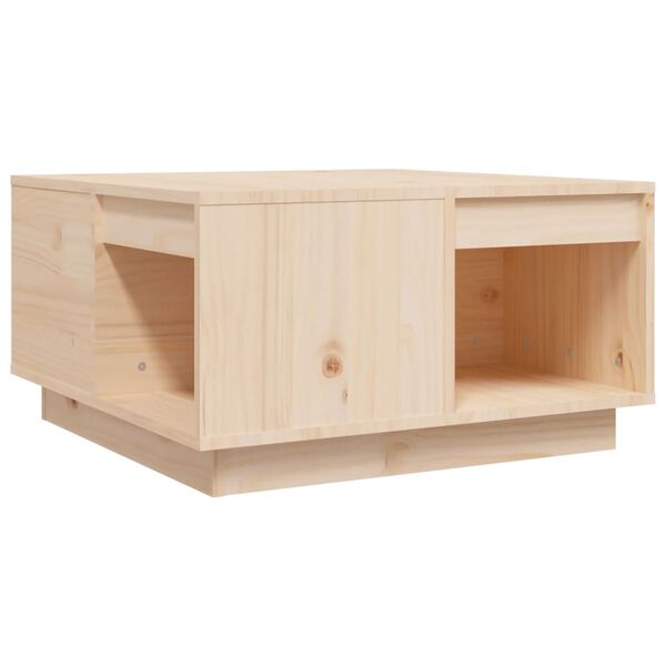 vidaXL Τραπεζάκι Σαλονιού 60x61x32,5 εκ. από Μασίφ Ξύλο Πεύκου
