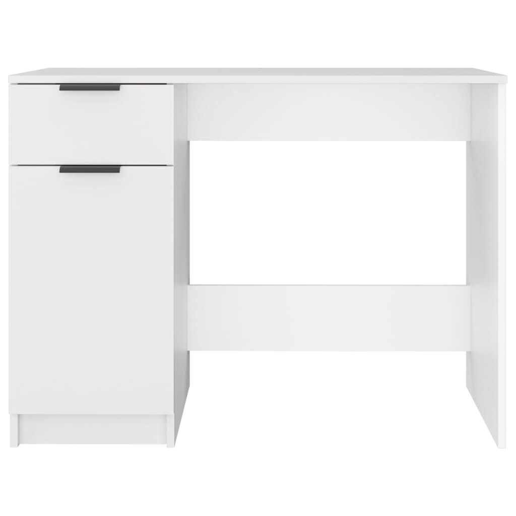 vidaXL Γραφείο Λευκό 100x50x75 εκ. Επεξεργασμένο Ξύλο