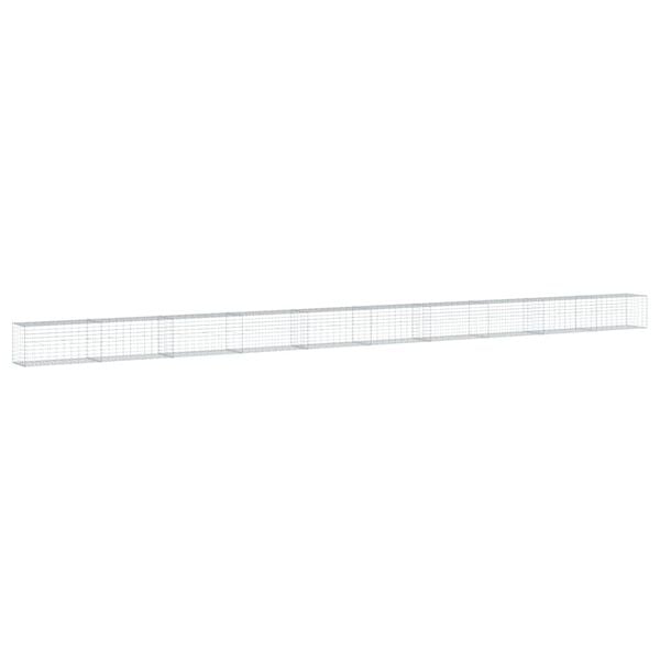 vidaXL Συρματοκιβώτιο με Κάλυμμα 1000x50x50εκ. από Γαλβανισμένο Χάλυβα