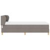 vidaXL &Kappa;&rho;&epsilon;&beta;ά&tau;&iota; &mu;&epsilon; &epsilon;&lambda;&alpha;&tau;ή&rho;&iota;&alpha; &mu;&epsilon; &sigma;&tau;&rho;ώ&mu;&alpha; Taupe 90 x 190 cm ύ&phi;&alpha;&sigma;&mu;&alpha;