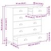vidaXL Συρταριέρα ASKIM Καφέ 91 x 40 x 95.5 εκ. Μασίφ ξύλο πεύκου
