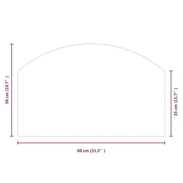 vidaXL Πλάκα Τζακιού 80 x 50 εκ. Γυάλινη