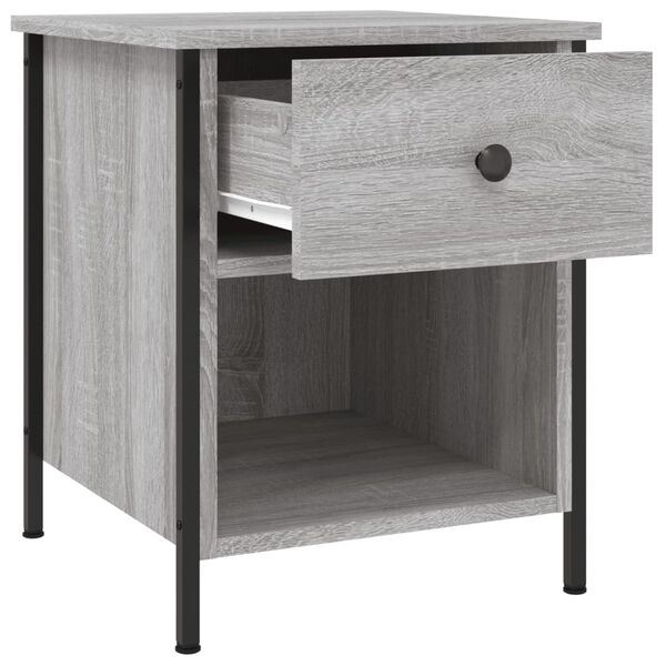 vidaXL Κομοδίνα 2 Τεμ. Γκρι Sonoma 40x42x50 εκ. από Επεξεργασμένο Ξύλο