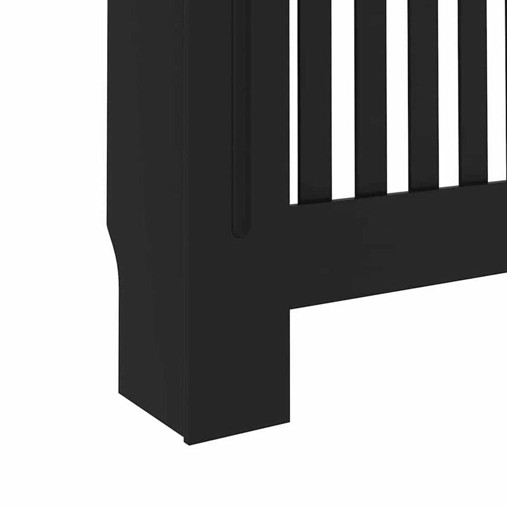 vidaXL Καπάκι Καλοριφέρ 2 pcs Μαύρο 152 x 19 x 81.5 cm