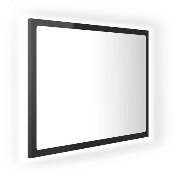 vidaXL &Kappa;&alpha;&theta;&rho;έ&phi;&tau;&eta;&sigmaf; &Mu;&pi;ά&nu;&iota;&omicron;&upsilon; &mu;&epsilon; LED &Gamma;&upsilon;&alpha;&lambda;. &Mu;&alpha;ύ&rho;&omicron; 60x8,5x37 &epsilon;&kappa;. &Alpha;&kappa;&rho;&upsilon;&lambda;&iota;&kappa;ό&sigmaf;