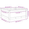 vidaXL Ζαρντινιέρα Γκρι 82,5 x 82,5 x 39 εκ. από Μασίφ Ξύλο Πεύκου