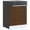 vidaXL Πίνακας πλυντηρίου πιάτων "Kalmar" Καφέ Δρυς 60x1,5x67 cm