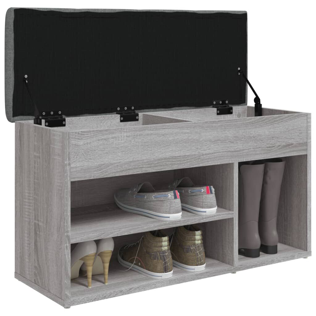 vidaXL Παπουτσοθήκη Γκρι Sonoma 82x32x45,5 εκ. από Επεξεργασμένο Ξύλο