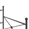 vidaXL Κρεβάτι ημέρας χωρίς στρώμα Μαύρο 100x200 cm Ατσάλι
