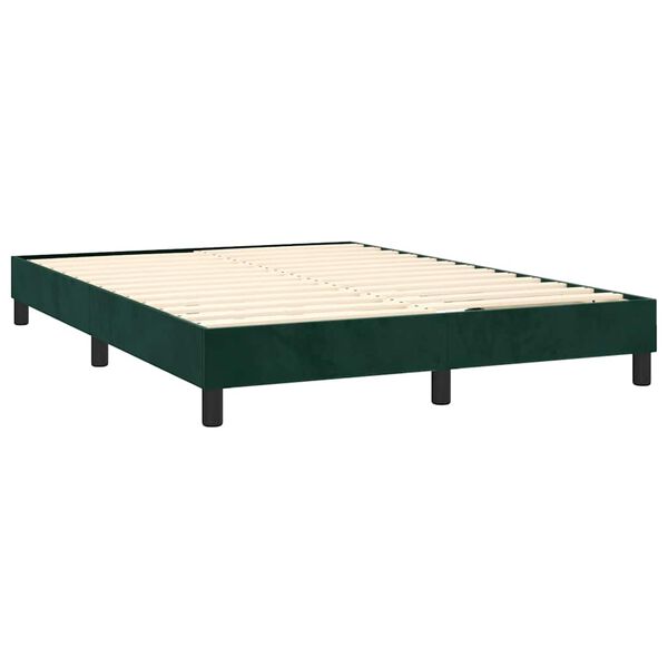 vidaXL &Kappa;&rho;&epsilon;&beta;ά&tau;&iota; Boxspring &mu;&epsilon; &Sigma;&tau;&rho;ώ&mu;&alpha; &Sigma;&kappa;&omicron;ύ&rho;&omicron; &Pi;&rho;ά&sigma;&iota;&nu;&omicron; 140x200&epsilon;&kappa;. &Beta;&epsilon;&lambda;&omicron;ύ&delta;&iota;&nu;&omicron;