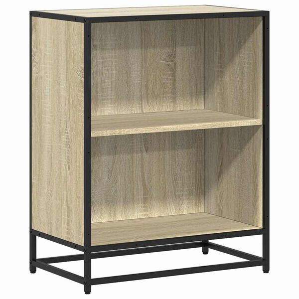 vidaXL &Nu;&tau;&omicron;&upsilon;&lambda;ά&pi;&iota; &beta;&iota;&beta;&lambda;ί&omega;&nu; Sonoma Oak 60x35x76 cm &Kappa;&alpha;&tau;&alpha;&sigma;&kappa;&epsilon;&upsilon;&alpha;&sigma;&mu;έ&nu;&omicron; &xi;ύ&lambda;&omicron;