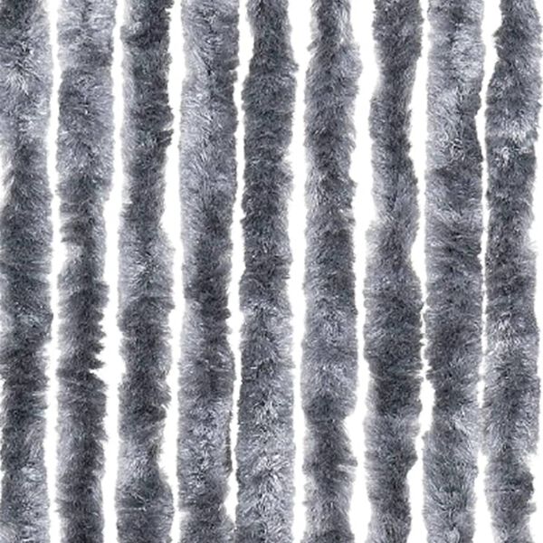 vidaXL Σήτα Πόρτας Ασημί 100x200 εκ. από Σενίλ