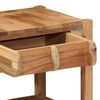 vidaXL Τραπεζάκι Πλευράς Καφέ 43 x 32 x 46 εκ Μασίφ ανακυκλωμένο ξύλο