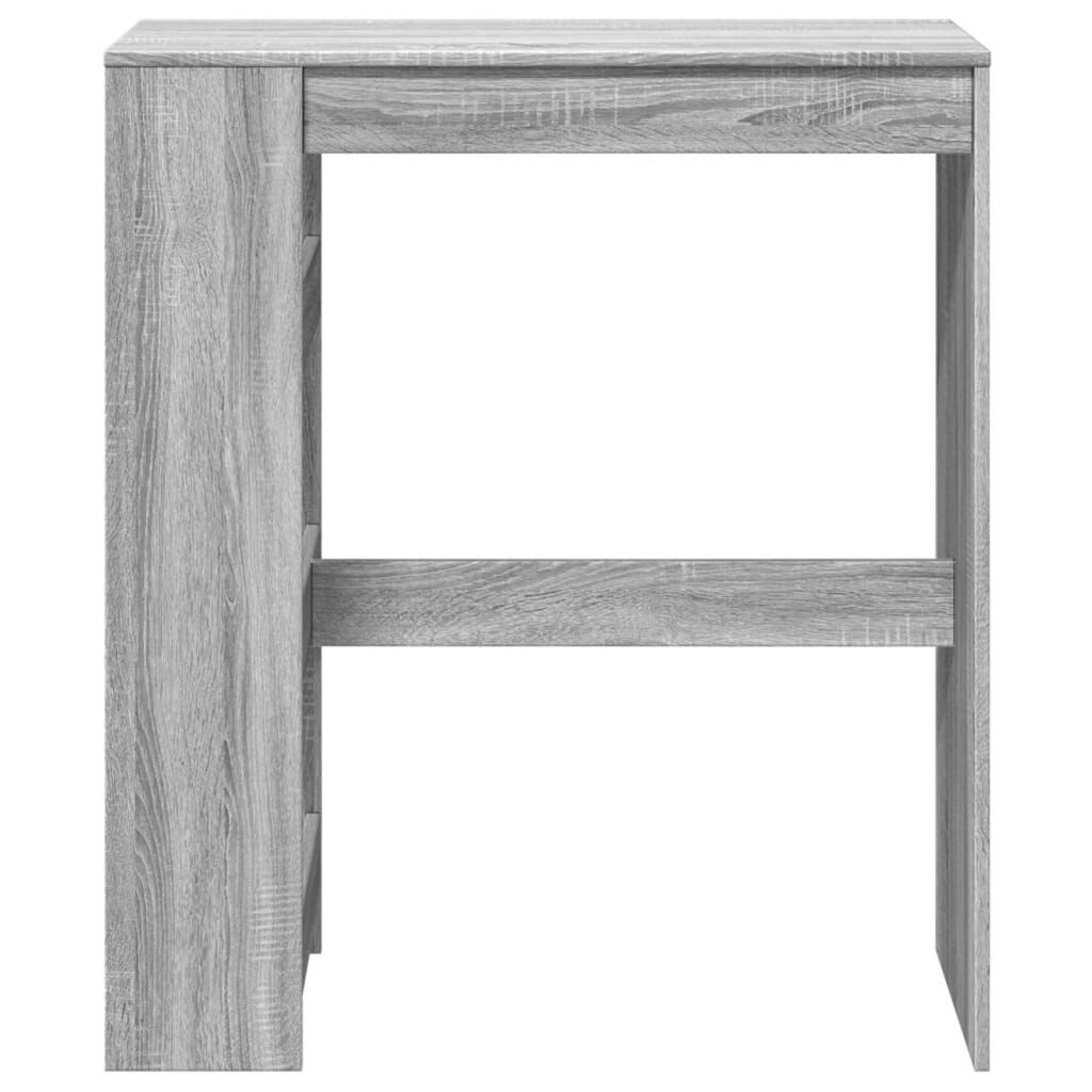 vidaXL Τραπέζι Μπαρ Γκρι Sonoma 90x40x103,5 εκ. από Επεξεργ. Ξύλο