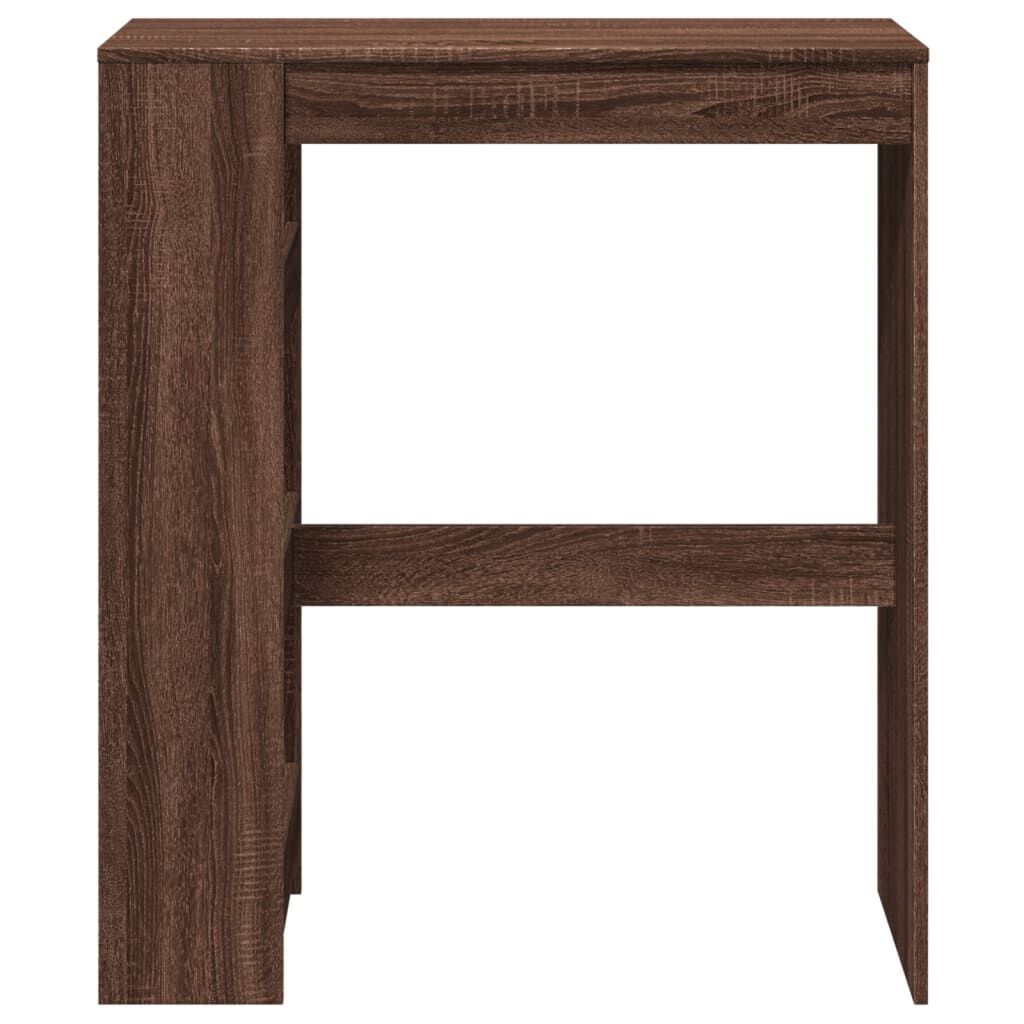 vidaXL Τραπέζι Μπαρ με Ράγες Καφέ Δρυς 90x40x103,5 εκ. Επεξεργ. Ξύλο