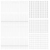 vidaXL Πό posts φράχτη 88 pcs Ασημί 200 cm Ατσάλι
