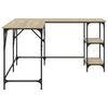 vidaXL Γραφείο Sonoma Δρυς 139 x 139 x 75 εκ. από Επεξεργασμένο Ξύλο