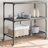 vidaXL Τρόλεϊ Κουζίνας Sonoma Γκρι 100x50x95 εκ. Επεξεργασμένο Ξύλο