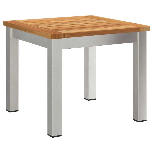 vidaXL Σέτ φαγητού για κήπο 3 pcs Καφέ Μασίφ ξύλο teak