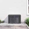 vidaXL Κάλυμμα κλιματιστικού Ανθρακί 90 x 40 x 60 εκ Ατσάλι