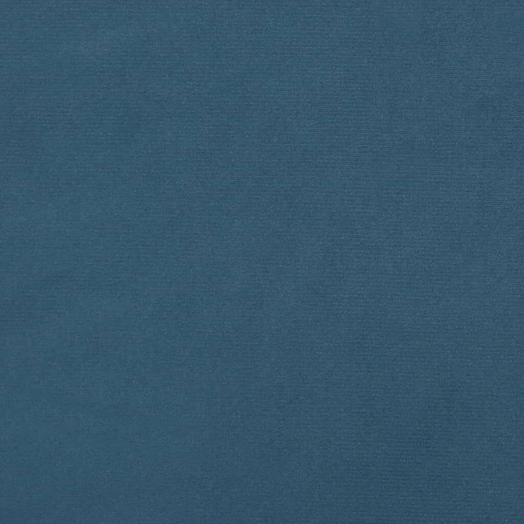 vidaXL Κεφαλάρι με Πτερύγια Σκούρο Μπλε 83x16x118/128 εκ. Βελούδινο