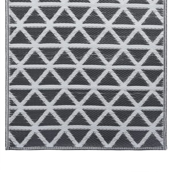 vidaXL Χαλί εξωτερικού χώρου ARAKIL Μαύρο 120x180 cm PP