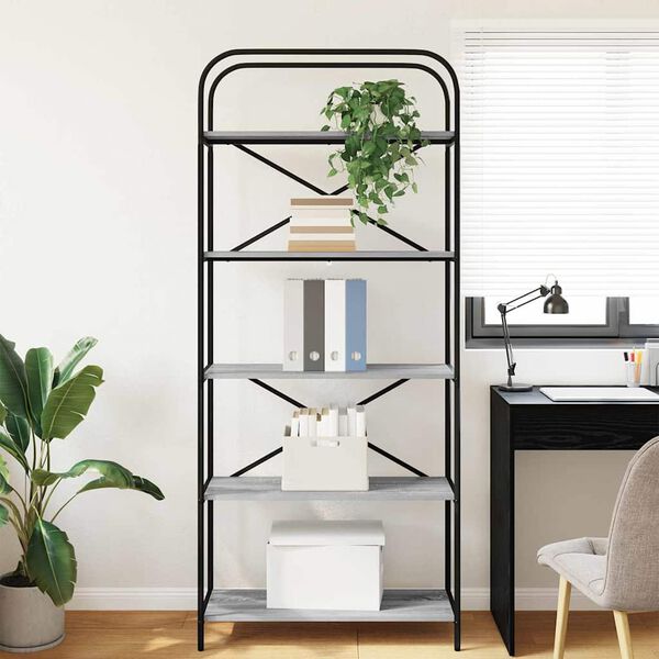 vidaXL &Rho;ά&phi;&iota; &Beta;&iota;&beta;&lambda;ί&omega;&nu; &Gamma;&kappa;&rho;ί&zeta;&omicron; &Sigma;&omicron;&nu;&omicron;&mu;&alpha; 80 x 30 x 183 &epsilon;&kappa; &Epsilon;&pi;&epsilon;&xi;&epsilon;&rho;&gamma;&alpha;&sigma;&mu;έ&nu;&omicron; &xi;ύ&lambda;&omicron;