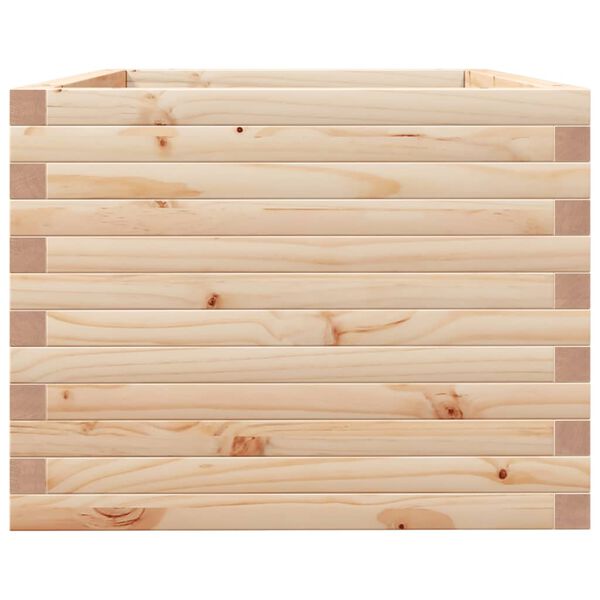 vidaXL Ζαρντινιέρα Κήπου 90x60x49,5 εκ από Μασίφ Ξύλο Πεύκου