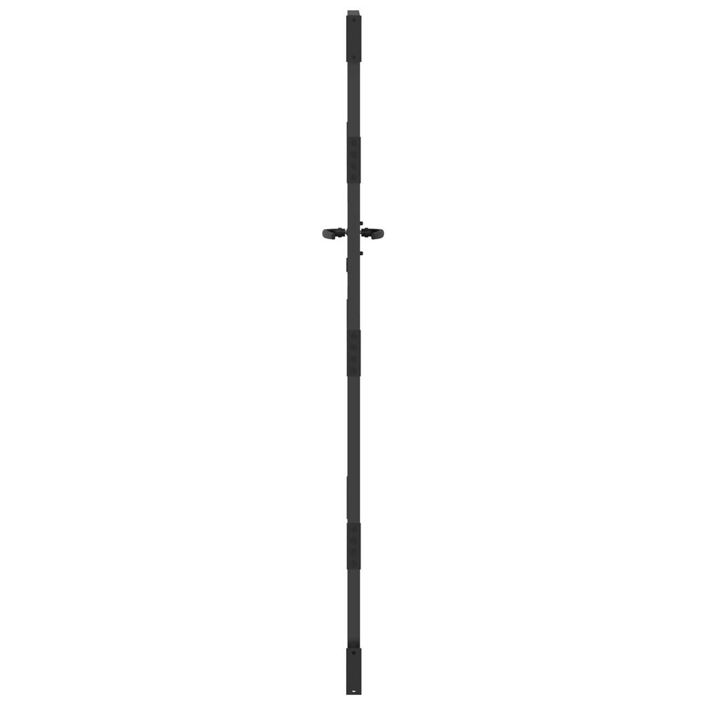 vidaXL Πύλη Κήπου Μαύρο 105 x 200 cm Ατσάλι με Επικάλυψη Πούδρας