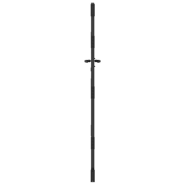 vidaXL Πύλη Κήπου Μαύρο 105 x 200 cm Ατσάλι με Επικάλυψη Πούδρας