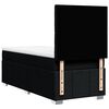 vidaXL Κρεβάτι Boxspring με Στρώμα Μαύρο 100 x 200 εκ. Υφασμάτινο