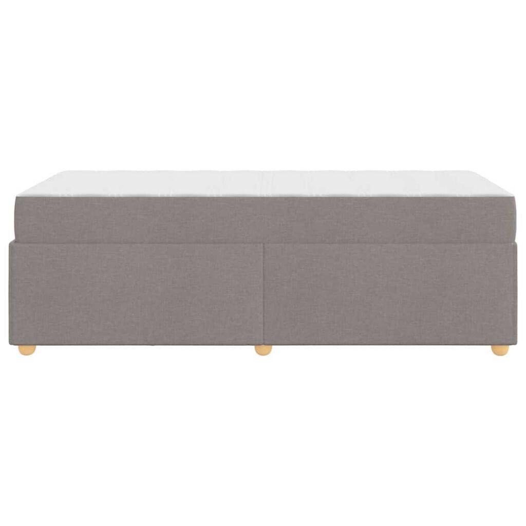 vidaXL Σκελετός κρεβατιού με στρώμα Άλλο Taupe 90 x 200 cm ύφασμα