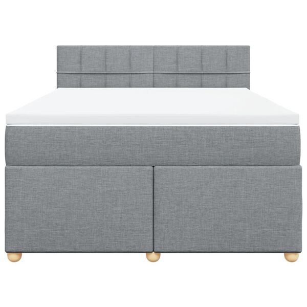 vidaXL &Kappa;&rho;&epsilon;&beta;ά&tau;&iota; Boxspring &mu;&epsilon; &Sigma;&tau;&rho;ώ&mu;&alpha; &Alpha;&nu;&omicron;&iota;&chi;&tau;ό &Gamma;&kappa;&rho;&iota; 140x200 &epsilon;&kappa;. &Upsilon;&phi;&alpha;&sigma;&mu;ά&tau;&iota;&nu;&omicron;
